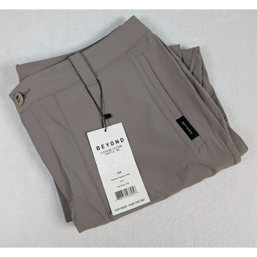 Beyond Clothing Systems Sojourn Ultralight L4 Women's Jogger sz 16R Putty NWT